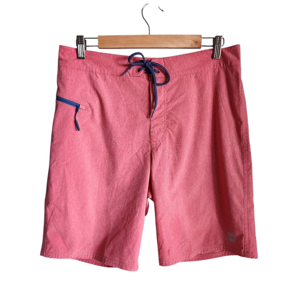 Vineyard Vines Board Shorts Red 30 Men's Unlined Pocket 9" Inseam